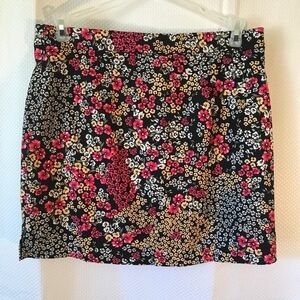 Rafaella Black and Pink Mini Skirt Casual Resort Wear